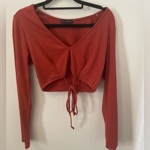 South Moon Under tied crop top